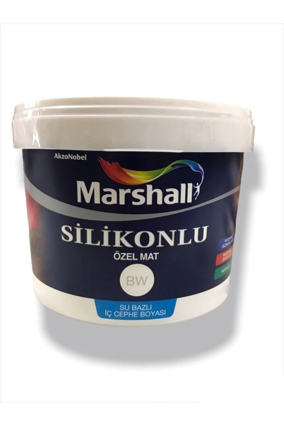 Silikonlu Özel Mat Tam Silinebilir Iç Cephe Duvar Boyası - 15 Lt. ) - Mum Işığı Rengi