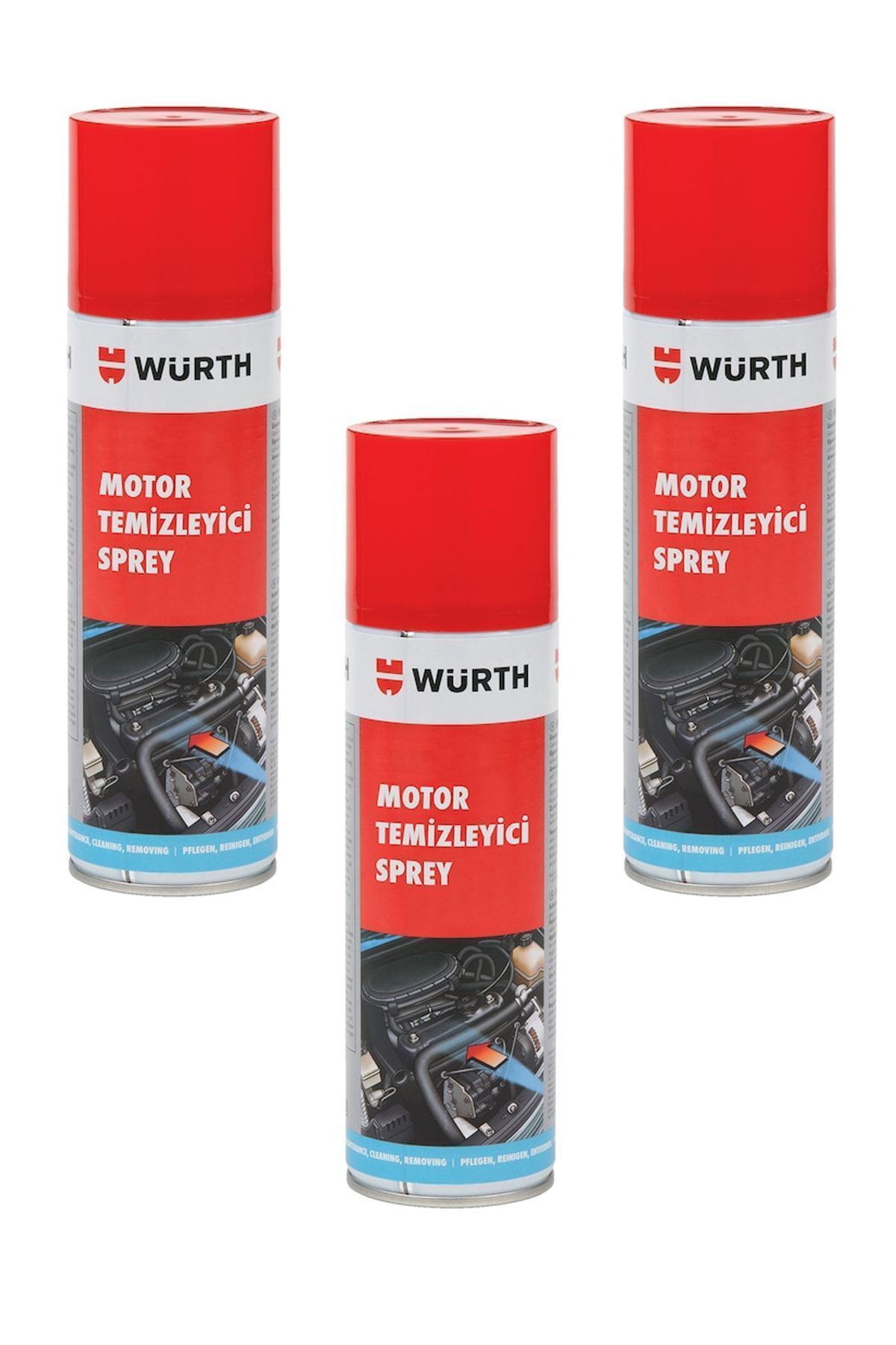 Motor Temizleyici Sprey 500 Ml / 3'lü Paket /