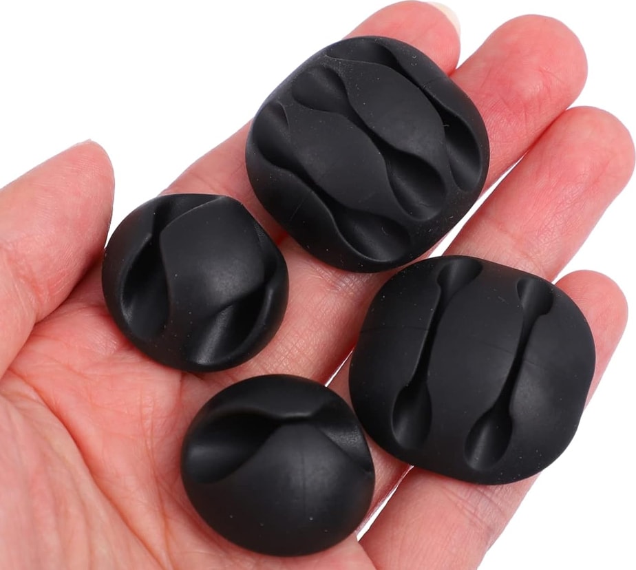 Kablo Klipsi Düzenleyici, 10'lu Kablo Düzenleyici, Ev, Araç, Ofis Için Masa Altı Kablo Yönetimi, Duvar, Yüzey Için Kalıntı Bırakmayan Yapışkan, Şarj Kablosu Düzenleyici,