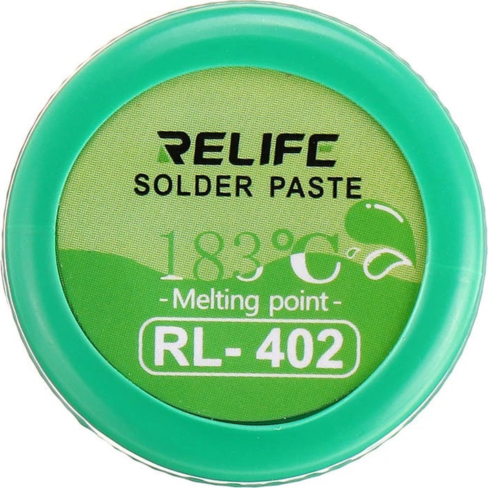 Relıfe RL-402 Krem Lehim Pastası Solder Paste 183°C SN63/PB67 40G