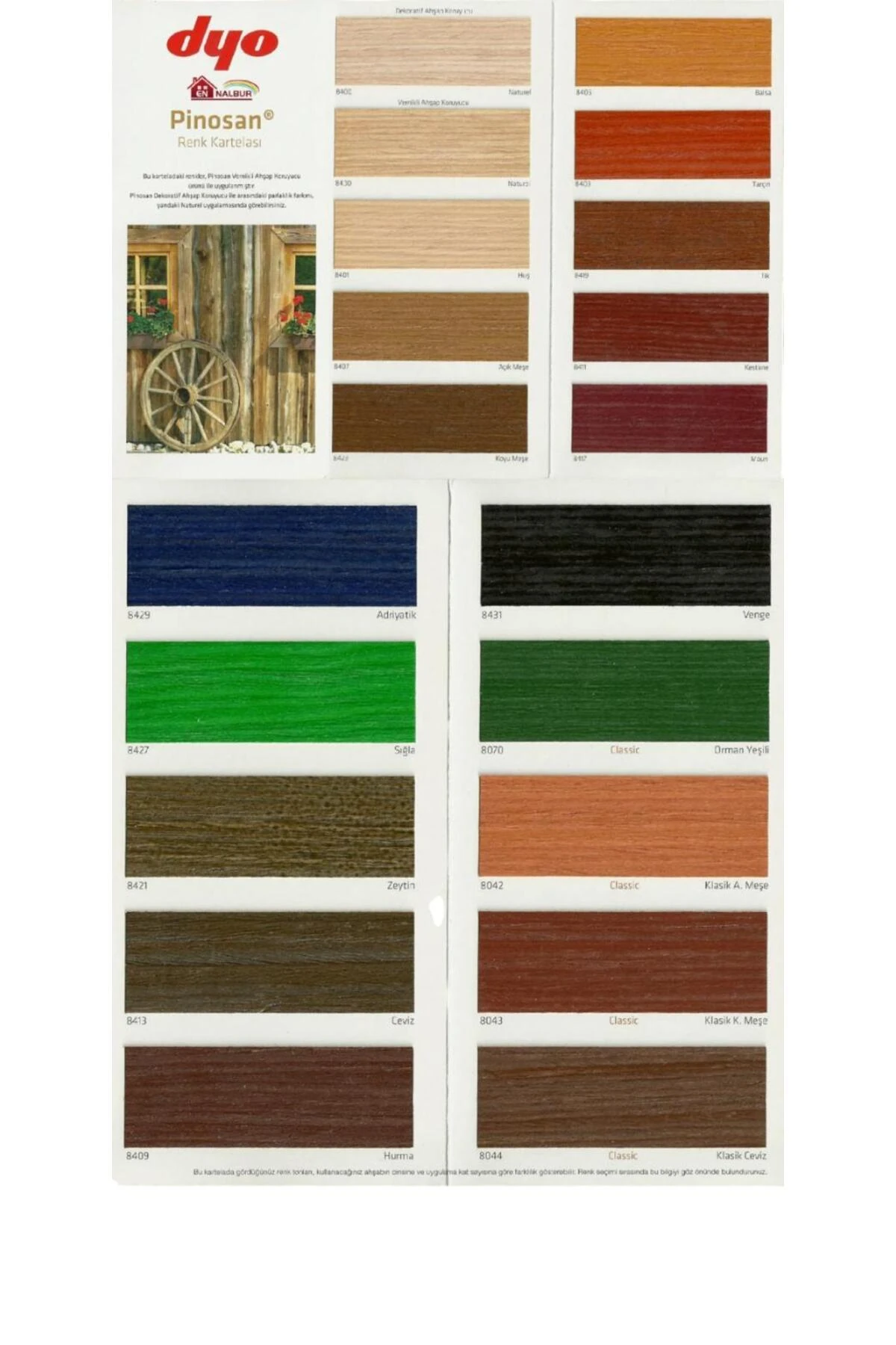 Dyo Pinosan Ahşap Verniği 2,5 Litre 8409 Hurma