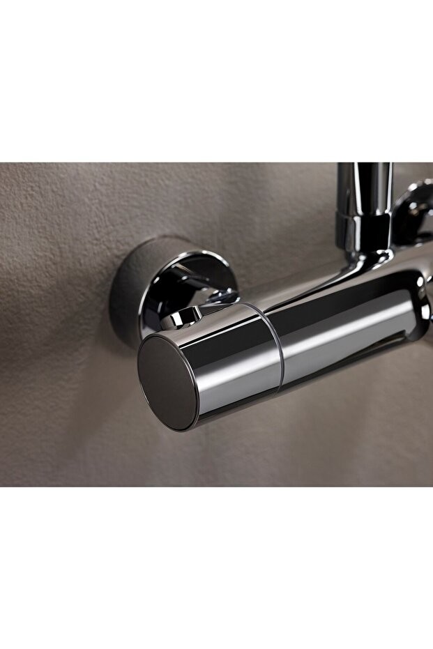 Aquaheat Termostatik Rh3 Banyo Sistemi - Kare - Krom