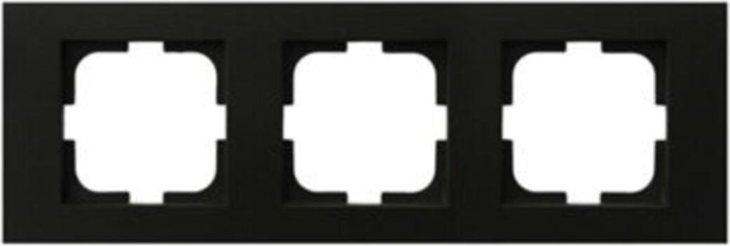 Üçlü Çerçeve Grano Metalik Siyah 400-170000-227