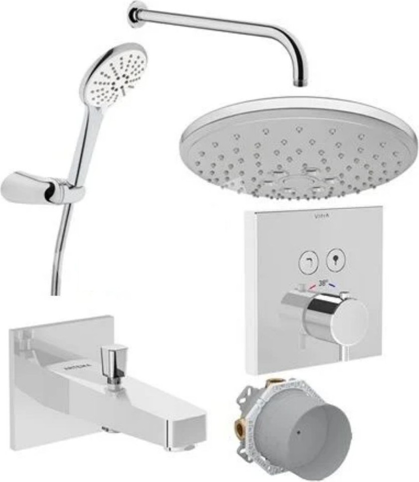 Aquacontrol Ankastre Termostatik Duş Seti Krom A49294