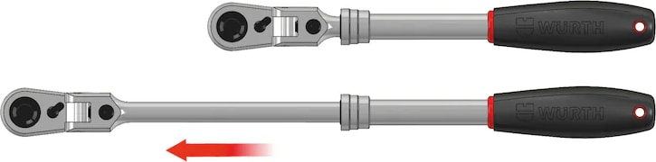Mafsallı Teleskobik Cırcır ½"294-432MM