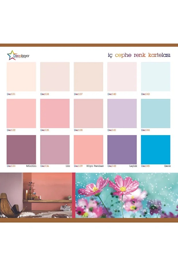Deco Color Beyaz Plastik Mat İç Cephe Duvar Boyası 20kg