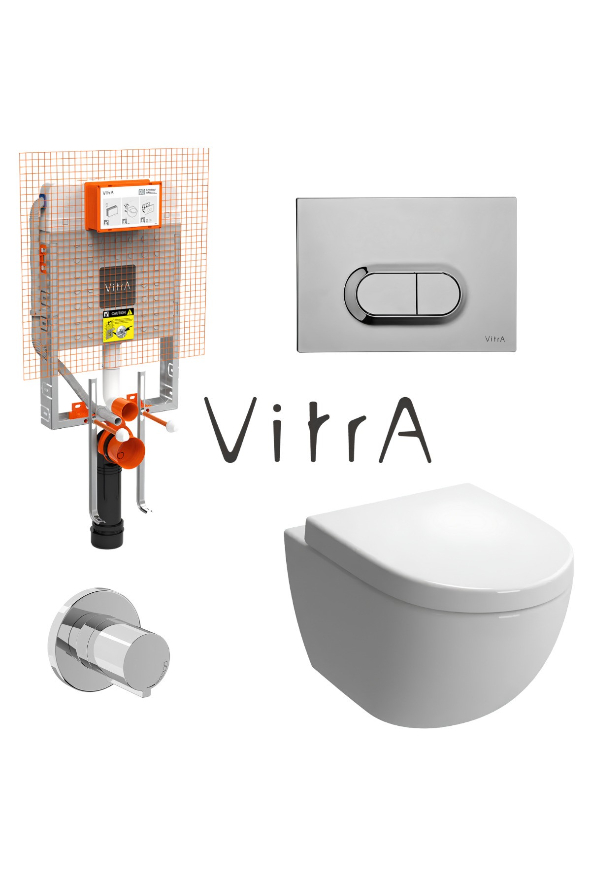 Sento Rim-Ex Asma Klozet, Vitra Gömme Rezervuar Set 768-1851