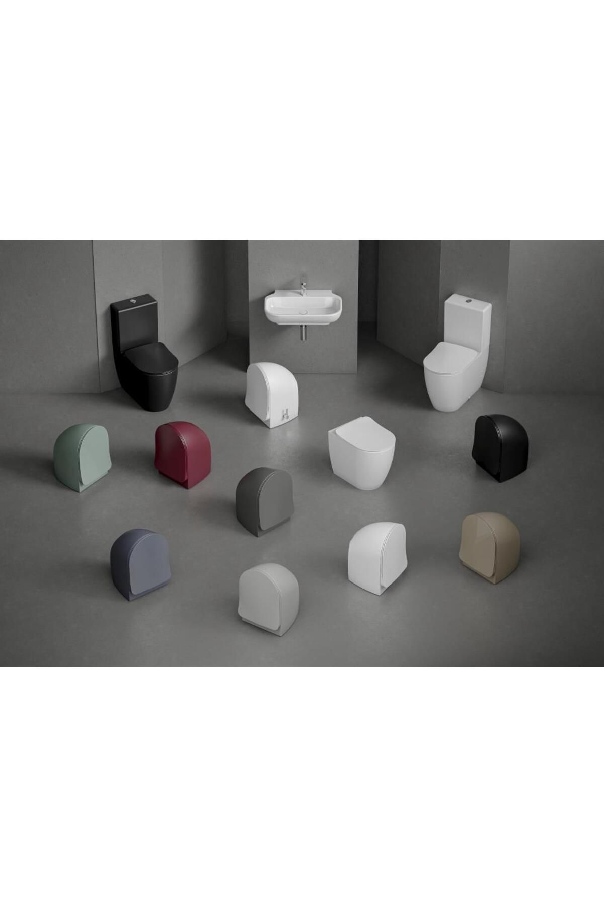 Rim-Off Asma Klozet Basalt Mat