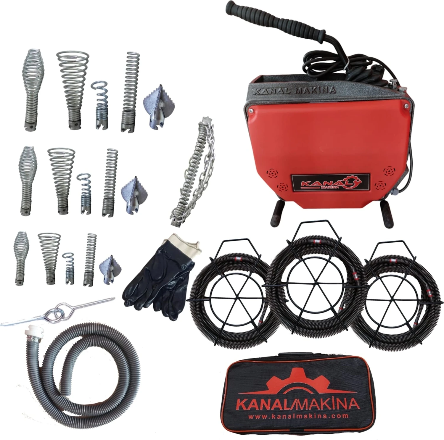 Gider Tıkanıklık Açma Makinesi Full Set