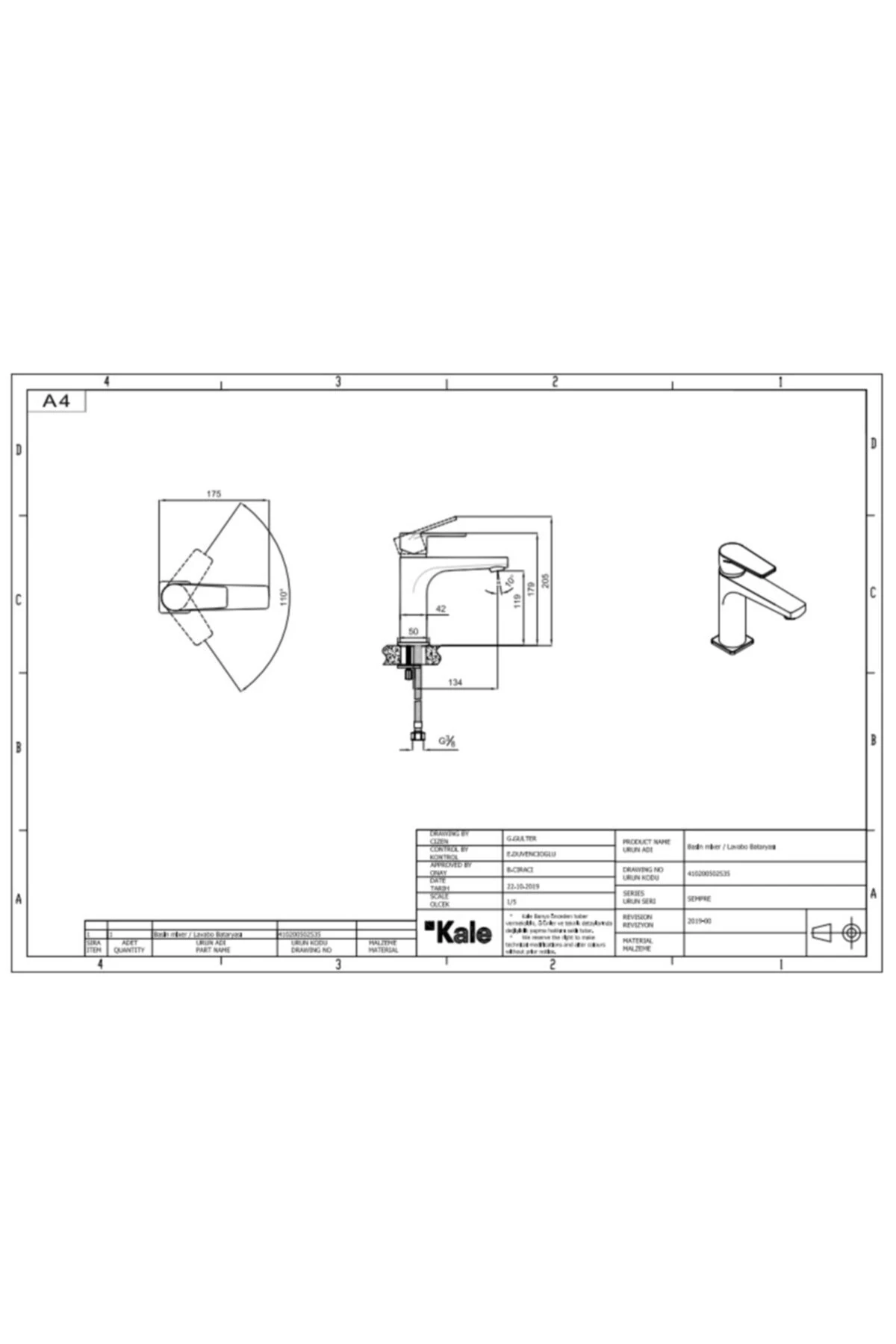 Sempre Lavabo Bataryası (krom)