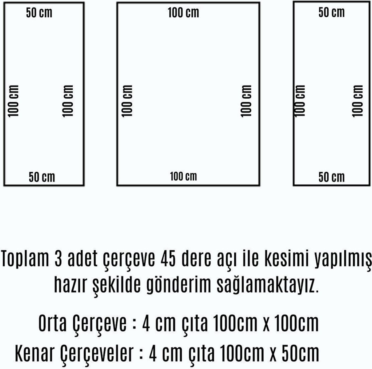 Decozza Dekoratif Boyanabilir Hazır Kesim Duvar Çıtası 4 cm