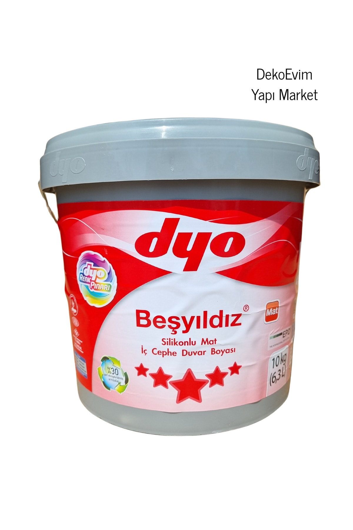Beşyıldız Silikonlu Plastik İç Cephe Duvar B. Klasik Somon 0441 10 Kg.