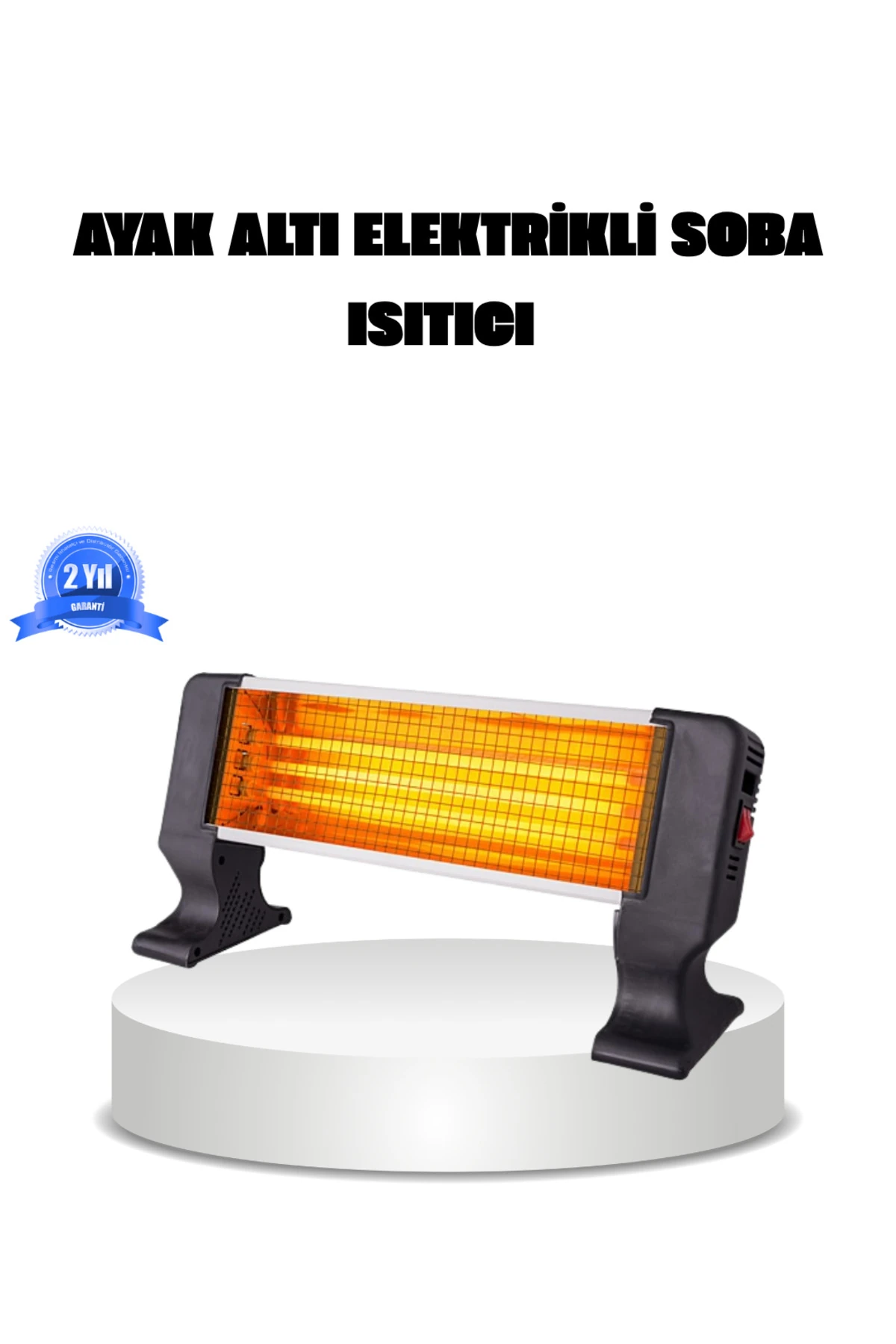 1200 Watt Ayak Isıtıcı – Hızlı Isınma, 2 Yıl Garantili ve Şık Tasarım