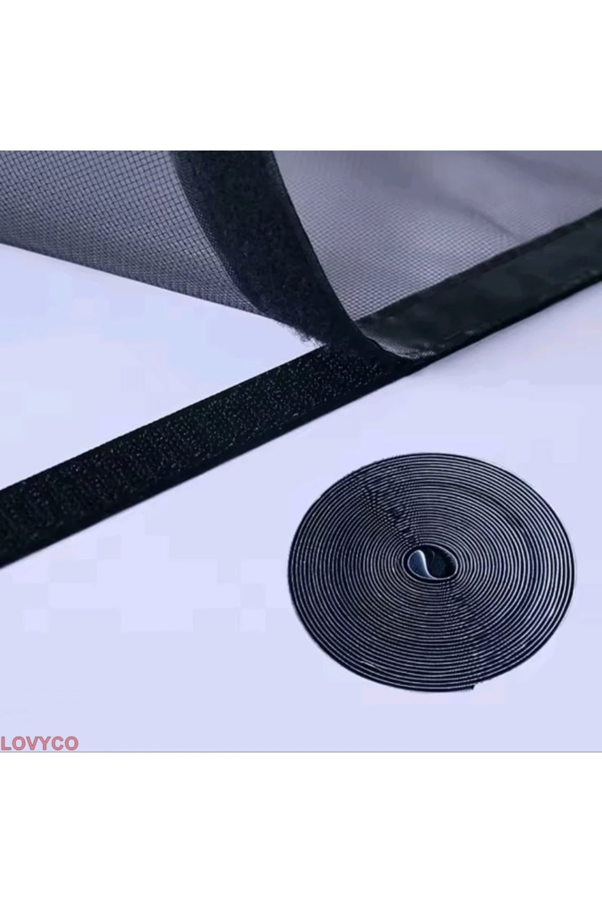 Yedek Cırtbant Tül Sineklik Cırt Bandı 2 Mt Yapışkanlı Siyah Cırt Bant 2 Cm Genişlik(TÜL YOKTUR)
