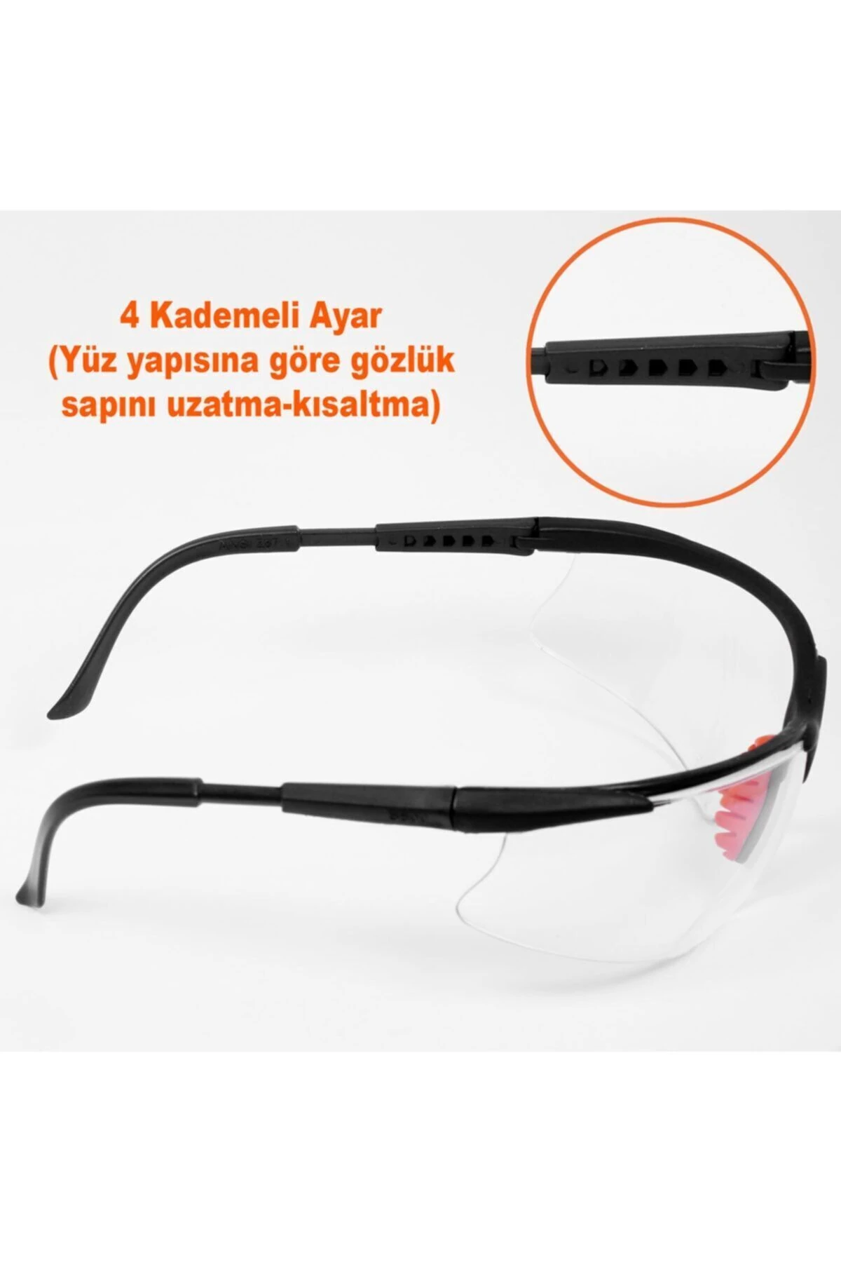 Iş Güvenlik Güvenliği Gözlüğü Deney Laboratuvar Labaratuvar Koruyucu Gözlük S600 Şeffaf Ürünleri