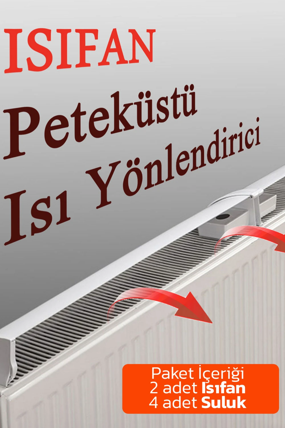 Isıfan Petek Üstü Isı Yönlendirici Ayarlanabilir Ölçü 75-140 cm Arası Isı Yönlendirici