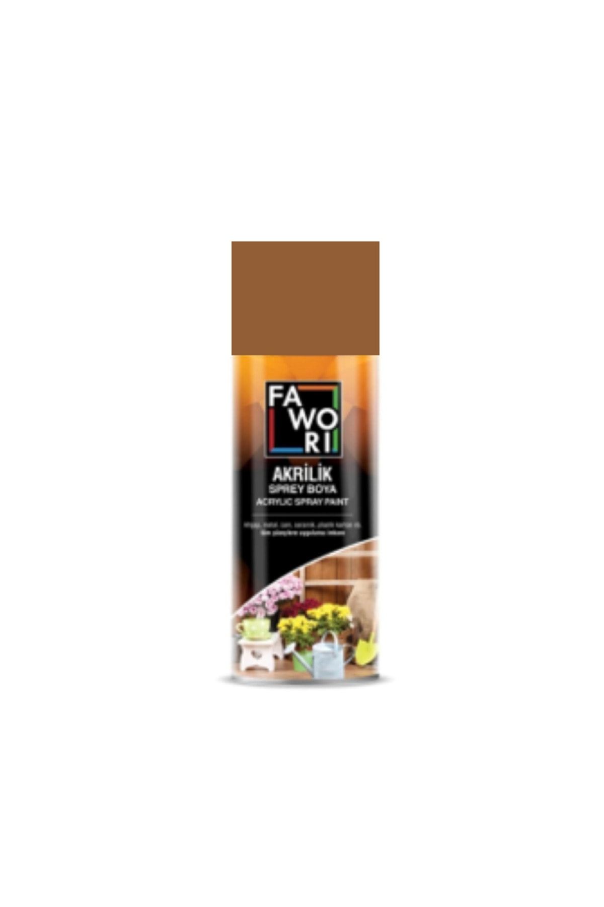 FAWORİ AKRİLİK SPREY BOYA AÇIK KAHVE 400ML