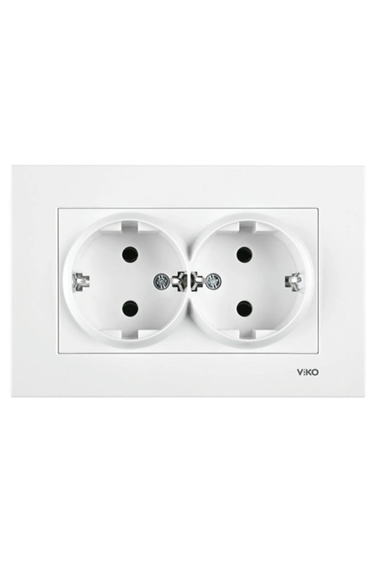 Karre Ikili Topraklı Priz- Beyaz - 90967056 (karre Çerçeve Dahil )