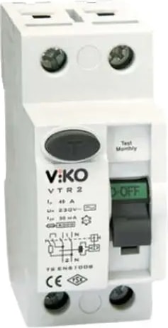 2X40A 30MA Ac Tip Kaçak Akım Rölesi
