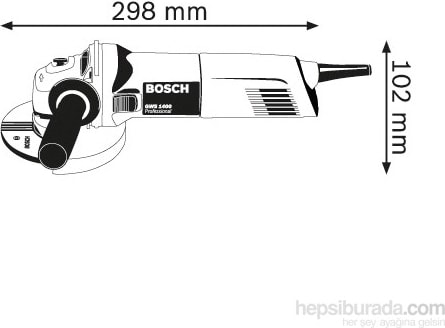 BOSCH GWS 1400 125mm Profesyonel Avuç Taşlama 1400Watt