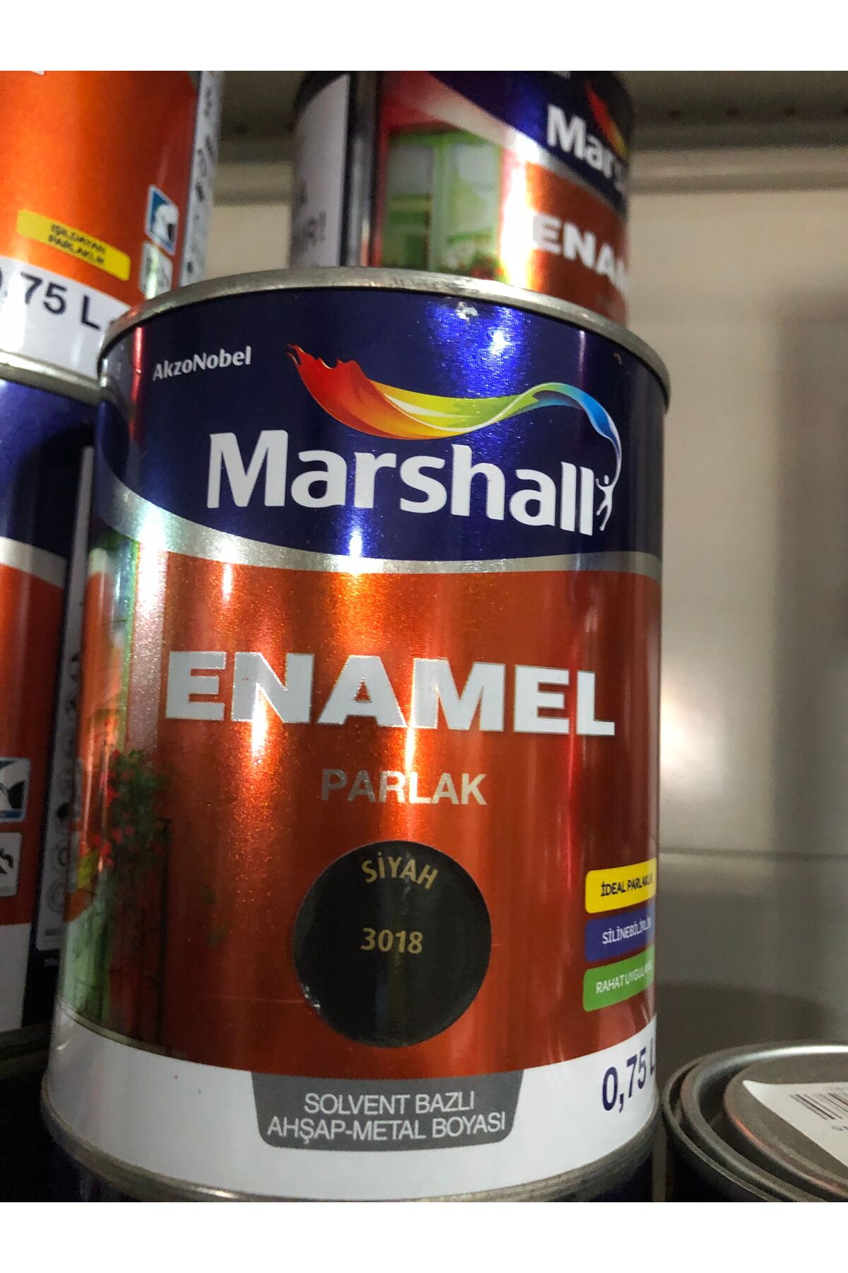 Mb Enamel Parlak Siyah 0,75 Lt
