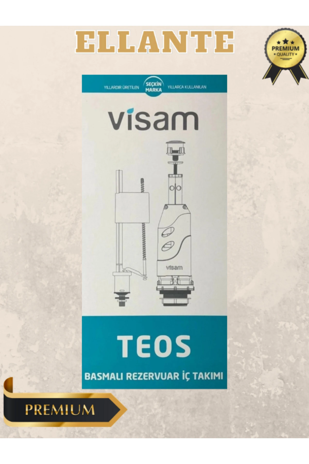 Basmalı Klozet Rezervuar Iç Takım Yüksek Kalite Visam Teos