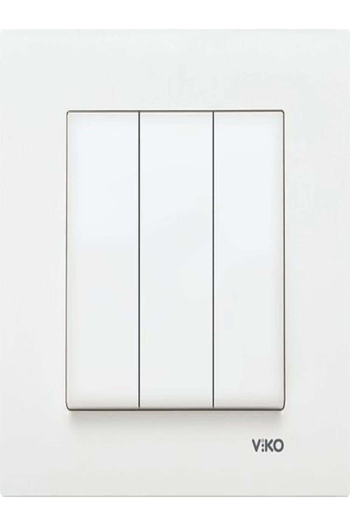 Torunoğlu Elektronik Viko Kare Serisi Üçlü Anahtar Çerçeve