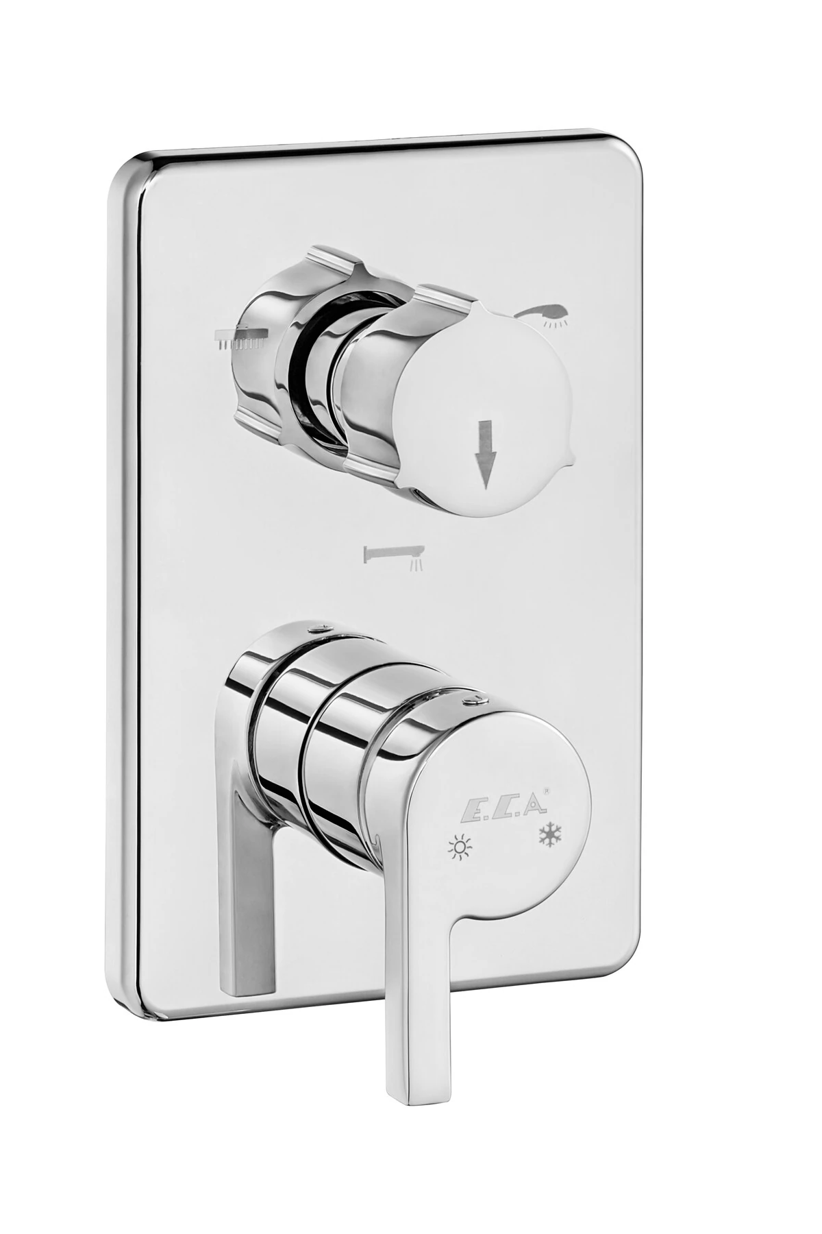 İcon Ankastre Gömme Banyo Bataryası Duş Seti  Tüm Parçalar Dahil 25x25