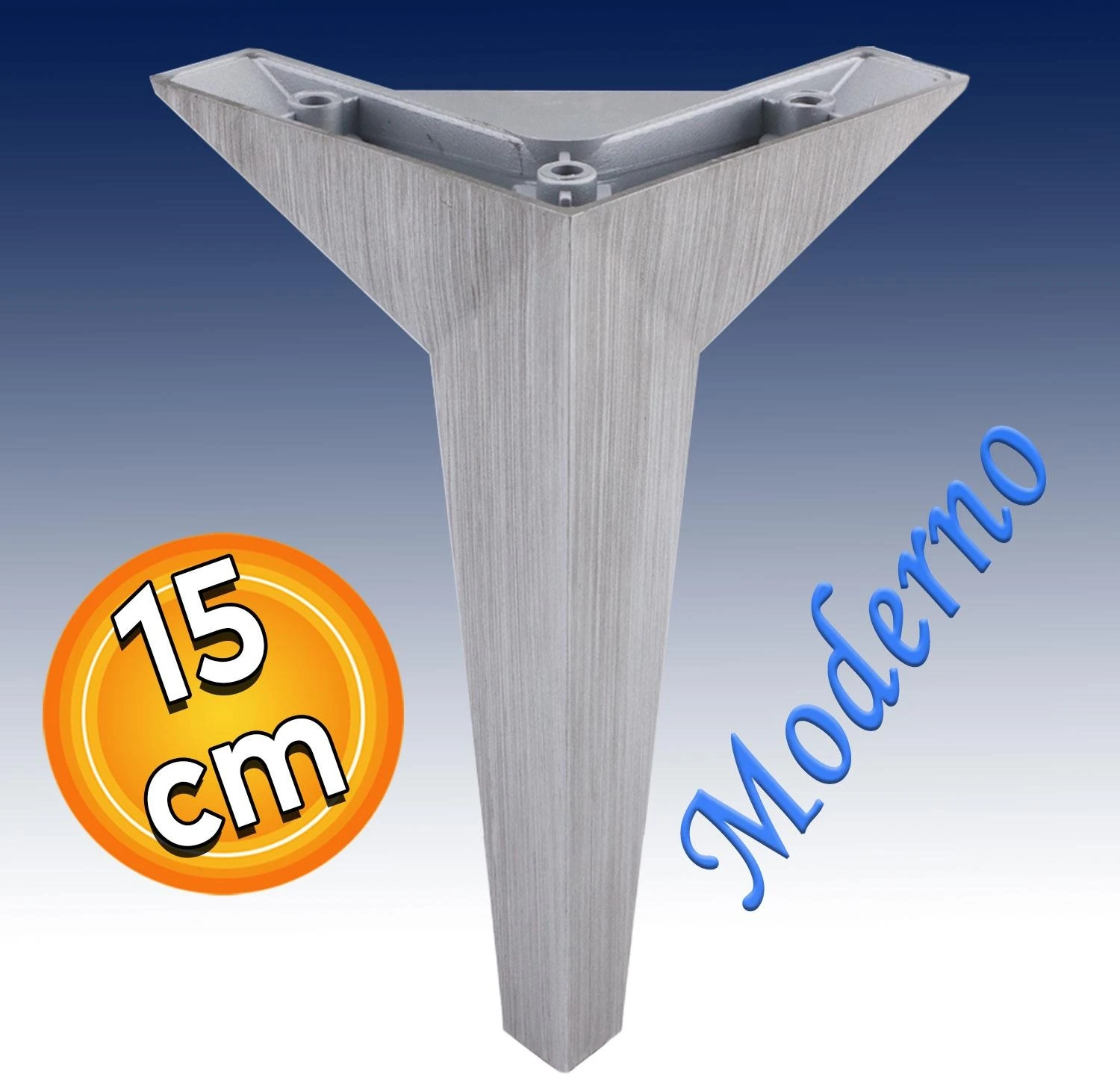 Moderno Mobilya Kanepe Sehpa Tv Ünitesi Baza Koltuk Ayağı Gri Çekyat Saten Eskitme 15 Cm Ayakları