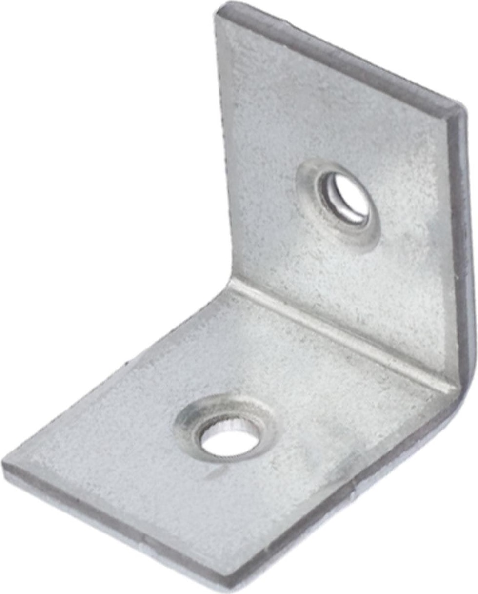 Mobilya Köşe Bağlantı Sabitleme L Demir Deprem Dolap Duvar Birleştirme Gönye 25X25X20 mm (10 Adet)