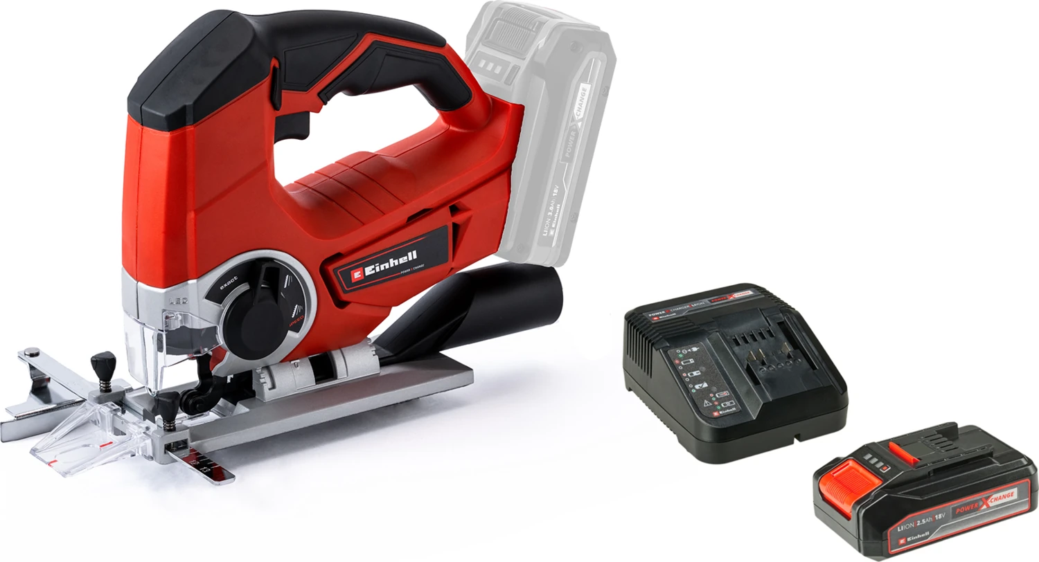 TE-JS 18/80 Li, Akülü Dekupaj Testere Seti (2,5 Ah starter kit dahildir)