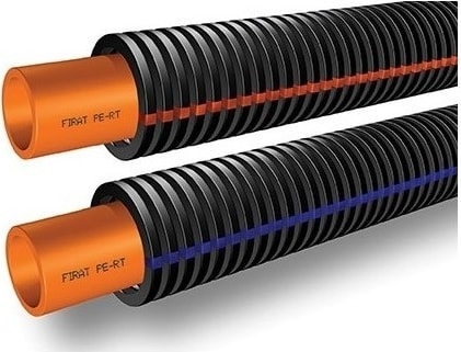 Turuncu Kılıflı Boru 16*1.8 Pe-Rt (Oksijen Bariyerli) (1 Bağ 100 Metre)