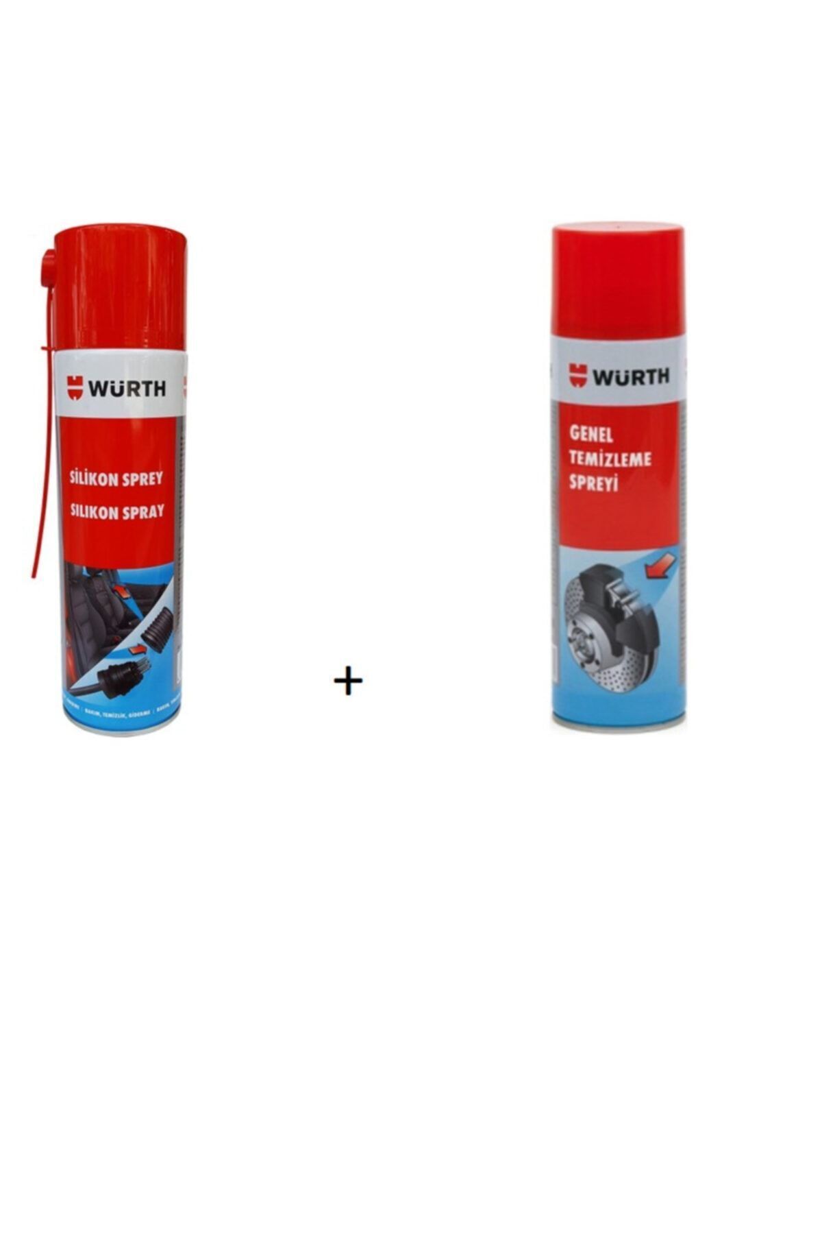 Silikon Sprey 500ml+genel Temizleme Spreyi 500ml