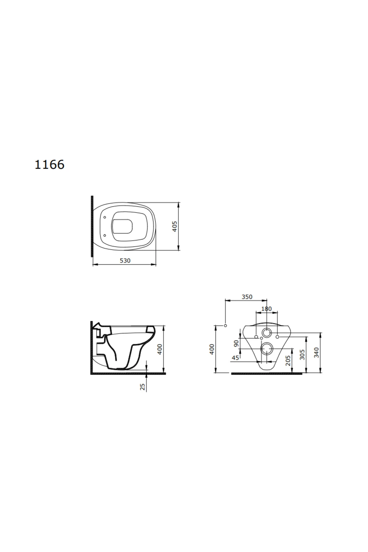Fenice Asma Klozet Mat Buz Mavisi 1166-029-0128 Kapak Hariç