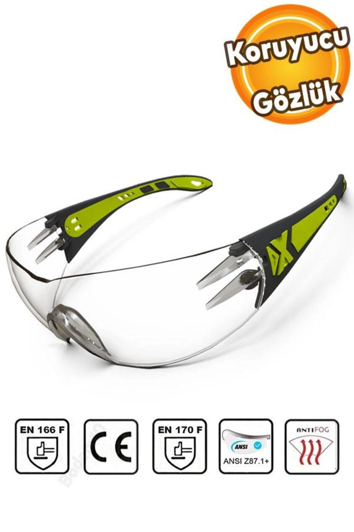 İş Güvenlik Güvenliği Gözlüğü Koruyucu Uv Korumalı Buğulanmaz Gözlük Şeffaf Silikon Kulaklık Gözlüğü