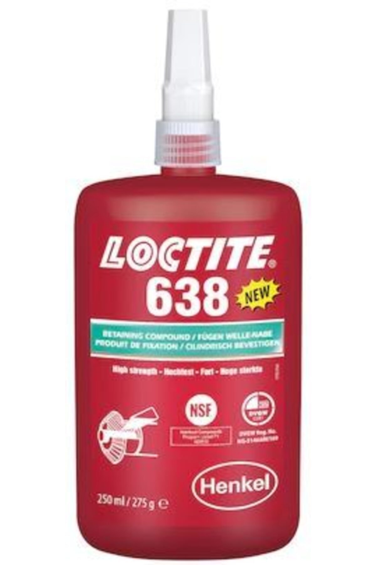 638 Maksimum Mukavemetli Kaymalı Geçme 250ml.