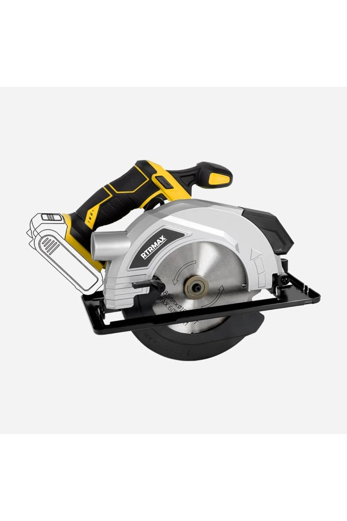 X-lıon Rtx3080b Akülü Daire Testere Kömürsüz 185mm Akü Ve Şarj Hariç