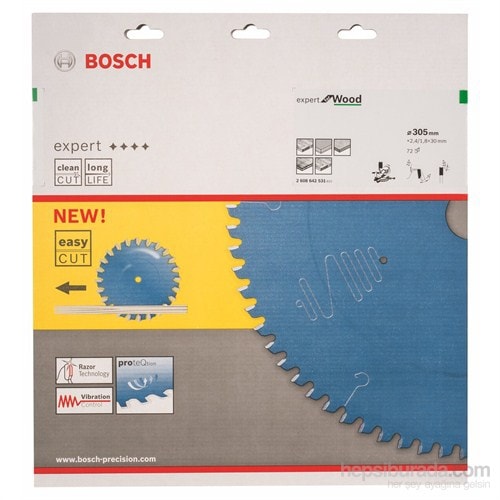 BOSCH - Expert Serisi Ahşap İçin Daire Testere Bıçağı - 305 X 30 X 2,4 Mm, 72 Diş