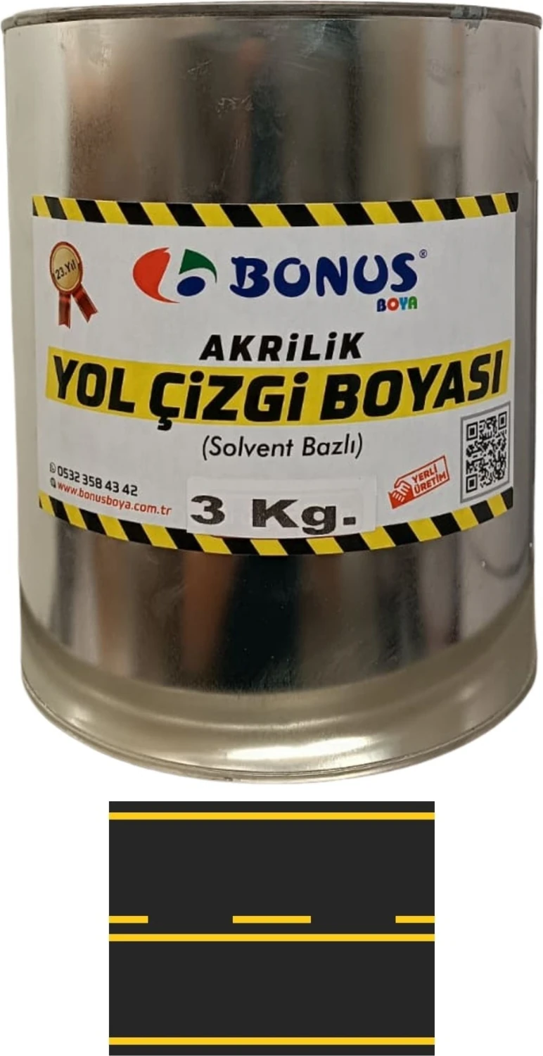 Sarı Yol Çizgi Boyası 3 kg