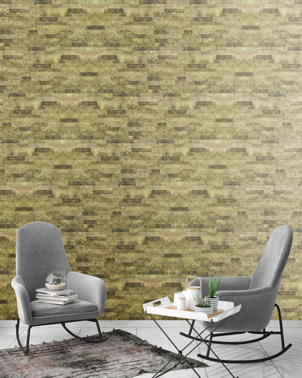 5 Adet (2,5m2) Patlatma Taş Desenli 3 Boyutlu Renkli Strafor Köpük Duvar Kaplama Paneli (PT-205)