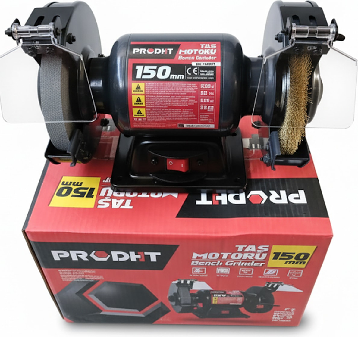 Prodht 150MM Taş Motoru Tel Fırçalı 250W