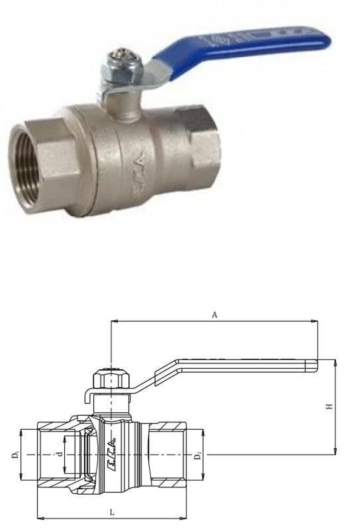 E.C.A 3/4 İçme Suyu Küresel Valfi Vana Tam Geçişli 602122169