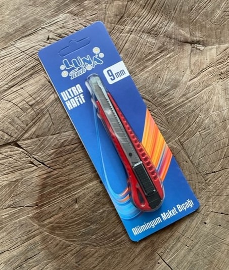 9mm Döküm Maket Bıçagı Ince Uçlu Metal Falçata