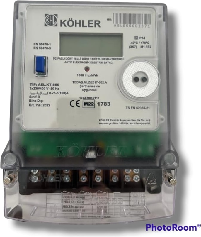 Trifaze Elektronik Elektrik Sayacı