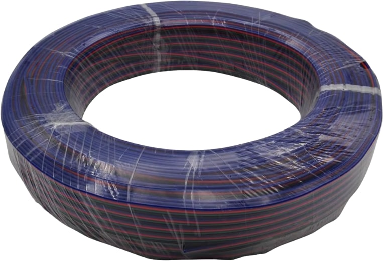4 Pin Kordon Kablo 4X0.22MM Rgb Şerit LED Kablosu 4 Lü Jst Elektrik Kablosu Kalaylı Bakır Kablo 100 Metre