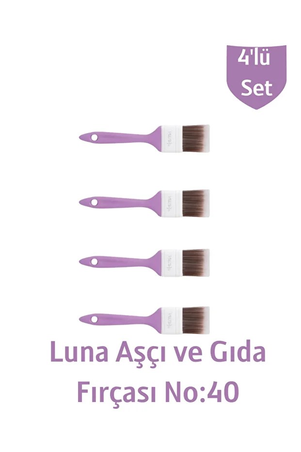 Aşçı Ve Gıda Fırçası Luna No 40 4'lü