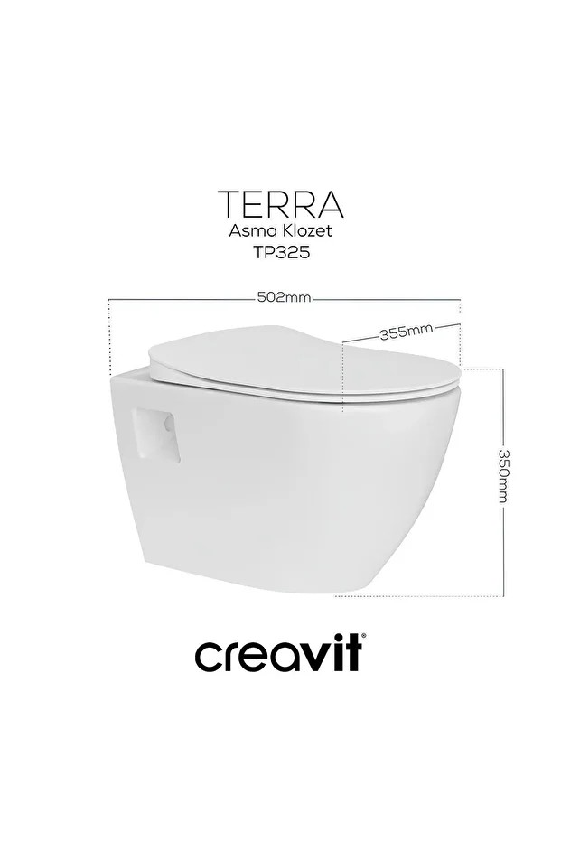 Terra Asma Klozet & Duck Termoplast Yavaş Kapanan Kapak Set