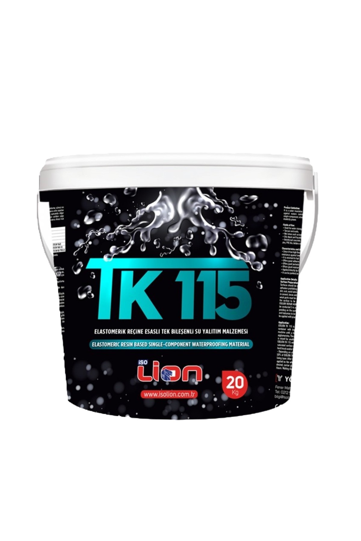 İsolion TK115 Reçine Esaslı Tek Bileşenli Su yalıtım Malzemesi (20, Kilogram)