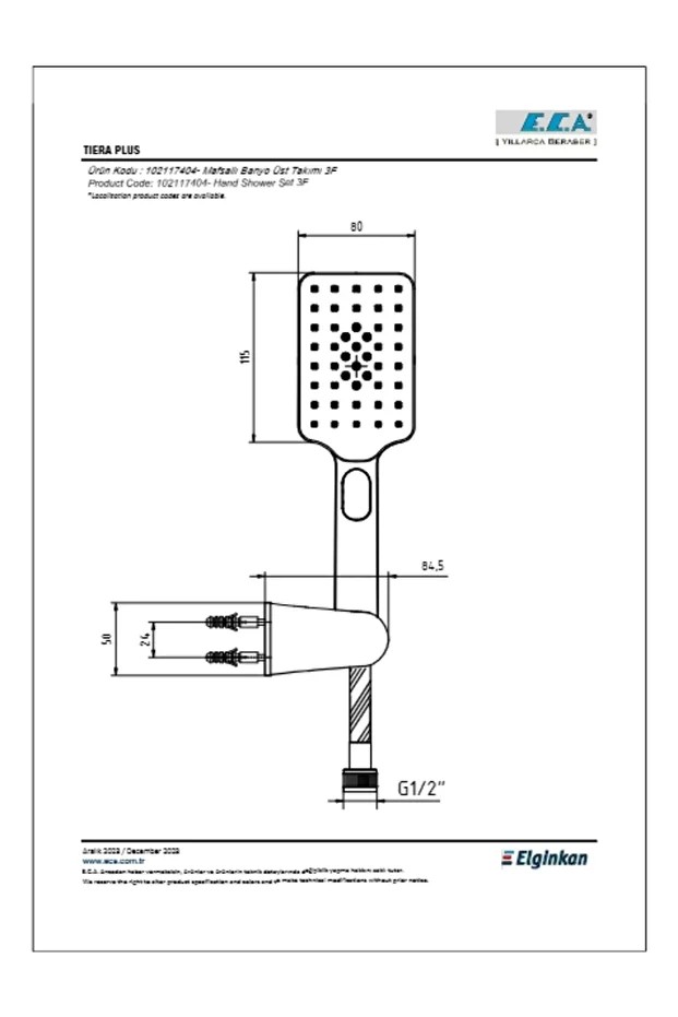 Tiera Plus Mafsallı Üst Takım 3f Pvc