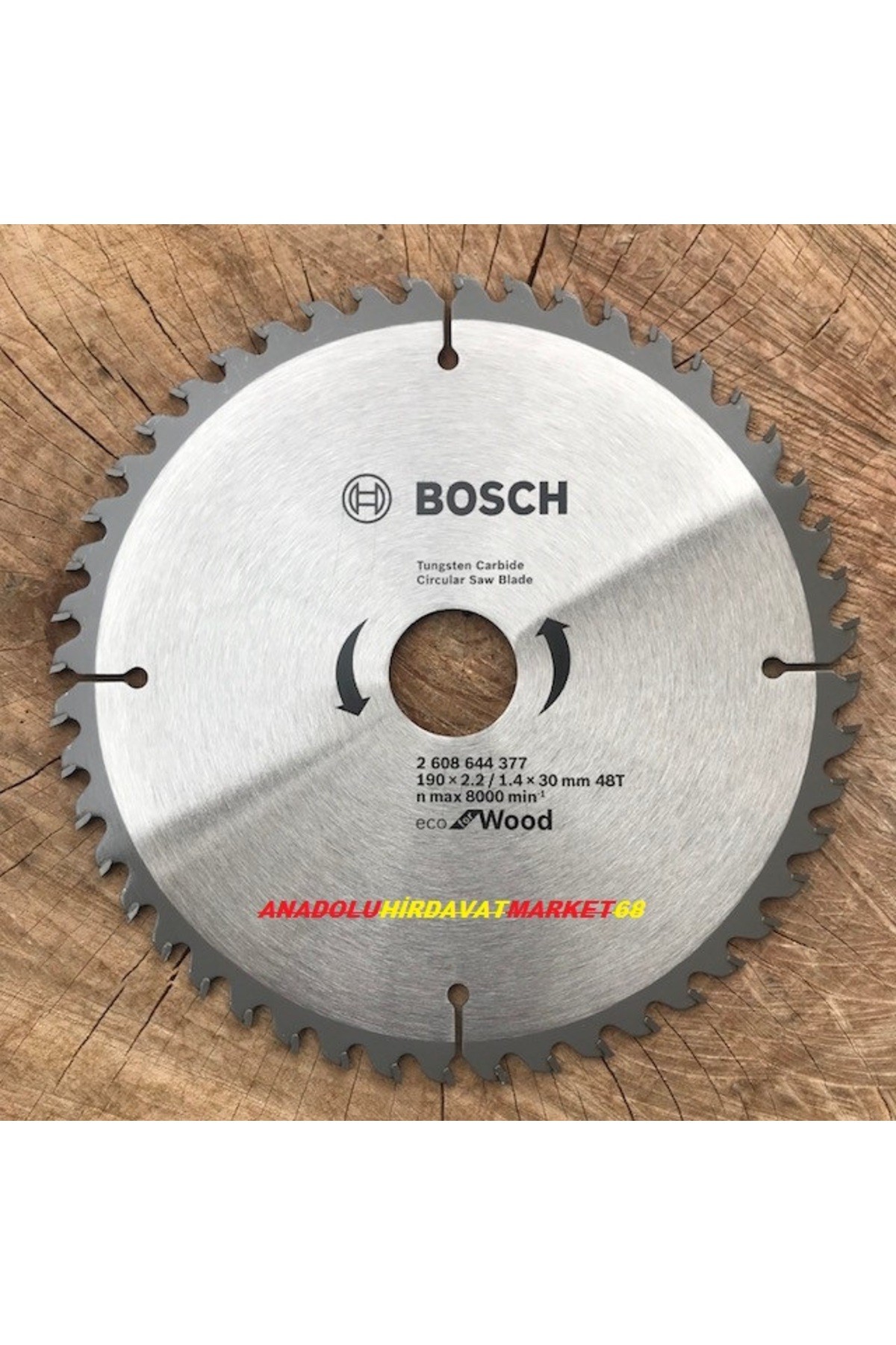 Ahşap Kesme Testeresi 190mm Sunta Mdf Kesme Testeresi 48diş